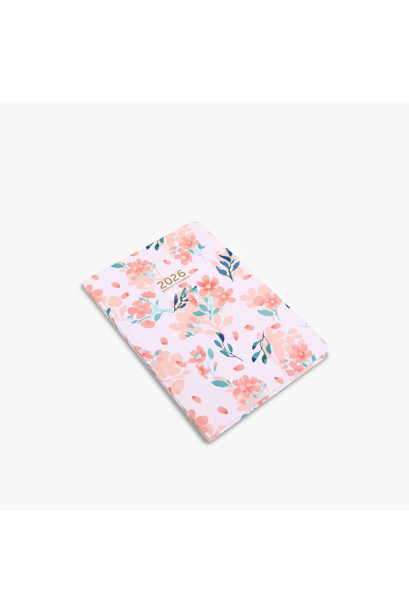Syloon Weekly Planner-Floral Print- (Paper) Multicolor \ 14X21